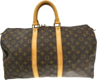 Louis Vuitton Pre-owned Weekend Bags, female, Brown, Size: ONE SIZE Pre-owned Keepall 45 Travel Bag