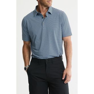 J.A.C.H.S. Performance Stripe Polo in Navy Stripe at Nordstrom Rack, Size Small