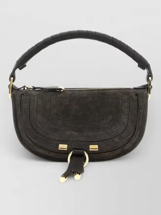 Chlo&eacute; mini marcie leather shoulder bag small