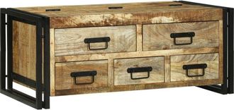 vidaXL Vidaxl - Coffee Table Brown 90 x 50 x 38 cm Solid rough mango wood