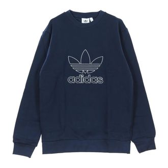 adidas Outline Crew Sweatshirt - Heren - Sportshirts - Blauw - L - Fitness