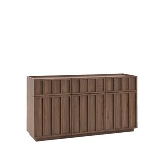 Klast Aparador efecto madera nogal 150 cm x 80 cm