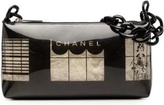 Chanel Pre-owned Clutches, female, Black, Size: ONE SIZE Pre-owned Vinyl chanel-bags