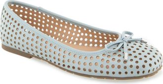 Kenneth Cole Reaction Elstree Perforated Ballet Flat in Steel Blue at Nordstrom Rack, Size 5.5