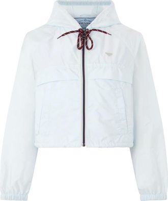 Prada Light Jackets, female, White, Size: S Lightweight Re-Nylon Jacket