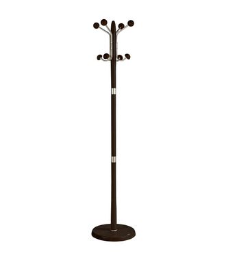 HERDASA Herdasa - Perchero Mod. 420 Herrajes En Cromo Satinado Lacado Wengu&eacute;, 180 Cm(alto)37 Cm(ancho)37 Cm(largo)