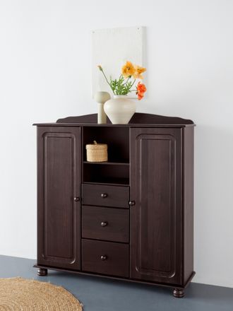 HOME AFFAIRE Highboard »Mette« Stauraumschrank mit 3 Schubladen und verstellbaren Einlegeböden