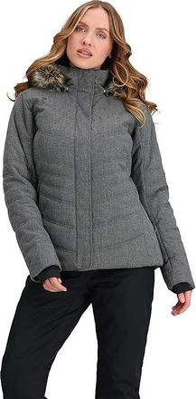 Obermeyer Tuscany II Jacket Womens Clothing Charcoal : 10, Faux Fur/Polyester