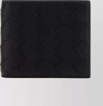Bottega Veneta leather intrecciato bi-fold wallet