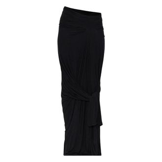 Entire studios Entire Studios - Lumiere Sjaalrok - Dames - Rokken - Zwart - Maat: XS Viscose