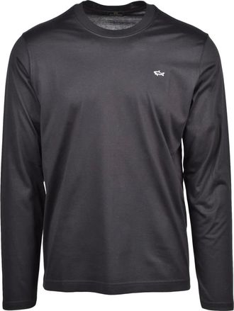 Paul & Shark Tops, Heren, Zwart, 2Xl, Katoen, T-shirt