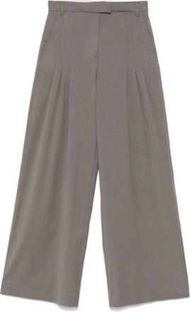 Remain Broeken, Dames, Grijs, S, Taupe Grijze Broek met Knopen