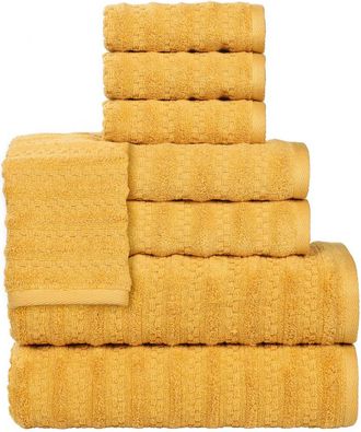 Superior Zuma Zero Twist Cotton Medium Weight Soft Absorbent 8Pc Towel Set