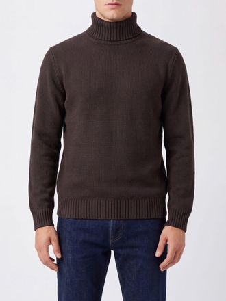 Zanone Fine-Knit Virgin Wool Turtleneck Jumper with Long Sleeves