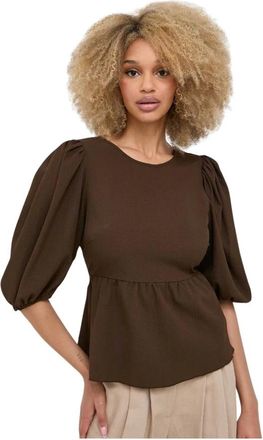 Notes du Nord Dames, Blouses & Shirts, Bruin, Maat: M Poliester