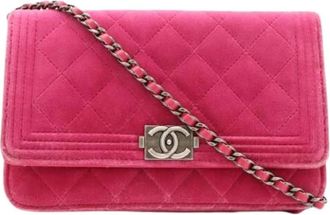 Chanel Pre-owned Vintage Schoudertas - Dames - Vintage Schoudertas - Roze - ONE Size - Leer - Vintage