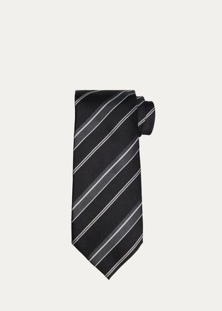 Tom Ford Mens Multi-Stripe Silk Tie