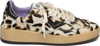 4B12 Schoenen, Dames, Veelkleurig, 40 EU, Katoen, Animalier Play Nieuwe Sneakers