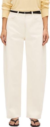 Another Tomorrow Denim Curved Pant in Ecru at Nordstrom, Size 50 32 It