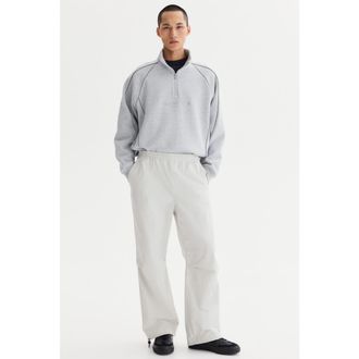 H&M Relaxed-fit parachute pants in White at Nordstrom, Size X-Large