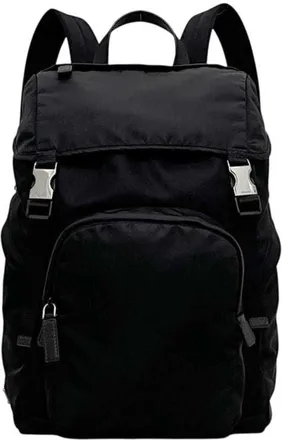 Prada Black Nero Nylon Backpack (Pre-Owned)