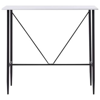 Berkfield Home Bar Table White 120x60x110 cm MDF | Size: 120 x 60 x 110 cm