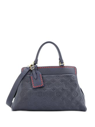 Louis Vuitton Vosges Handbag Whipstitch Monogram Empreinte Leather MM satchel - Blue