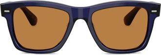 Oliver Peoples Occhiali da sole squadrati - Blu