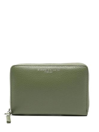 Gianni Chiarini grained-leather zip-around wallet - women - Grained Leather - One Size - Green