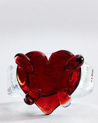 Levens Jewels Levens Glass Love Heart Ring