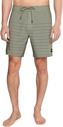 Rvca Steady Stripe Trunk Mens Shorts Aloe : 36, Elastane/Polyester