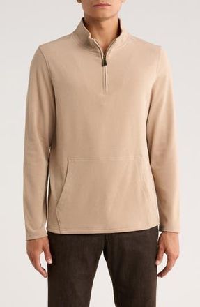 Rainforest Catalina Hills Stripe Quarter Zip Pullover in Chinchilla at Nordstrom Rack, Size X-Large