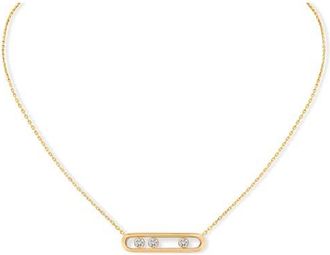 Messika Move Classique Diamond Pendant Necklace in Yellow Gold at Nordstrom