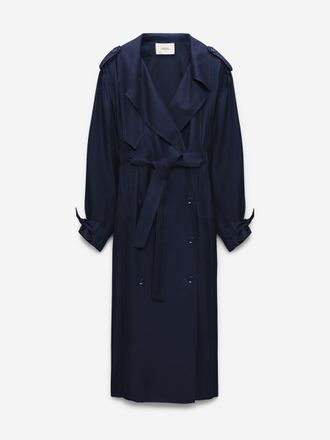 Dorothee Schumacher Silk Trench Coat