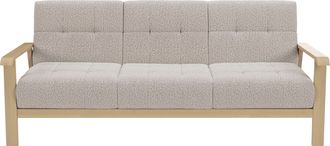 Sit&more 3-Sitzer »Billund« Armlehnen aus Buchenholz in natur, verschiedene Bezüge und Farben