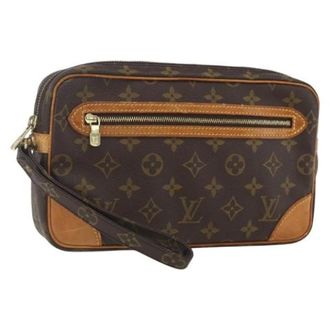 Louis Vuitton Pre-owned Clutches, female, Brown, Size: ONE SIZE Pre-owned Vintage Canvas Clutch