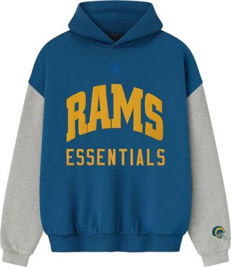 Fear of God x NFL FW25 Rams Sport Hoodie Blue Sapphire Concrete Heather 192NF256414F