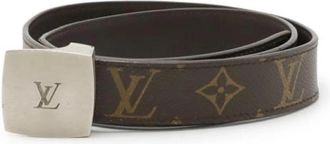 Louis Vuitton Pre-owned Canvas belts - Heren - Vintage Accessoires - Bruin - ONE Size - Vintage