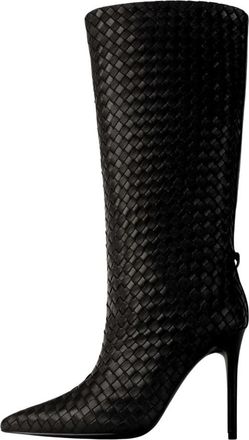 L37 Koz - Dames - Laarzen met Hak - Zwart - 37 EU - Leer - Schoenen