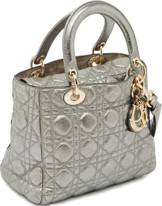 Dior Pre-owned Lady Dior kleine tas - Grijs