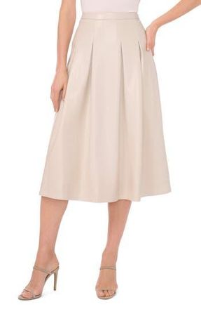 Halogen Faux Leather Skirt in Moonbeam at Nordstrom Rack, Size X-Large