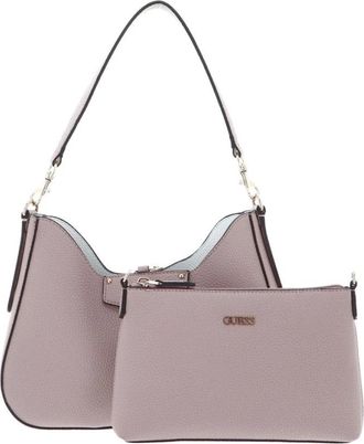 Guess Eco Brenton Schoudertas - Dames - Schoudertassen - Roze - ONE Size - Katoen - Tassen