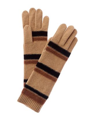 Portolano Striped Cashmere Gloves