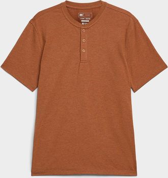 Le 31 Mens Soft jersey Henley Shirt T-shirt Standard fit