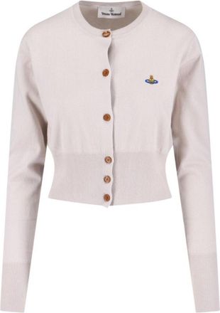 Vivienne Westwood Bea Cropped Cardigan Cream