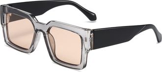 Generic Mens Outdoor Sunglasses Vacation Driving Sports Sun Glasses(Grey)