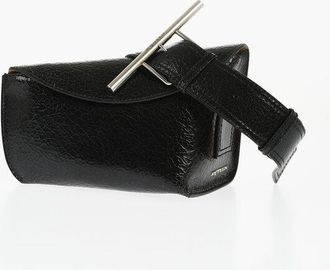 Alexander McQueen Borsa Asimmetrica in Pelle Martellata taglia Unica