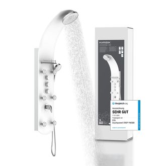 Eisl Duschs&auml;ule &raquo;KARIBIK&laquo; 6 Massaged&uuml;sen, Wellness Duschsystem mit Armatur und Regendusche