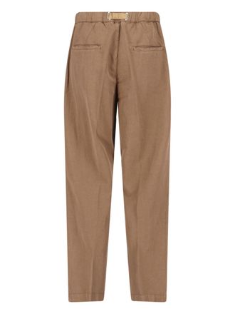 White Sand Mens Trousers Brown Lyocell