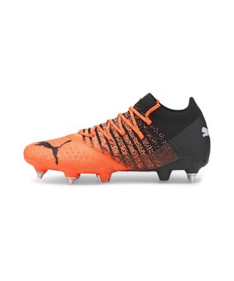 Puma Unisex FUTURE 1.3 MxSG Football Boots Soccer Shoes - Orange - Size UK 8.5